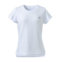 o{ Babolat PURESHORTSLEEVESHIRT ejX fB[XEFA  BWG4376-WH00