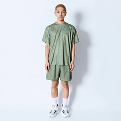 AN^[ AKTR MOCK GARMENT DYED LOOSE FIT SPORTS TEE TVc  oXPbg{[ jZbNX 224-001005-GR