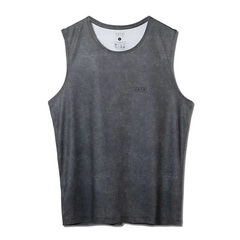 AN^[ AKTR MOCK GARMENT DYED SLEEVELESS SPORTS TEE ^Ngbv oXPbg{[ jZbNX 224-002005-BK