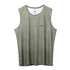 AN^[ AKTR MOCK GARMENT DYED SLEEVELESS SPORTS TEE ^Ngbv oXPbg{[ jZbNX 224-002005-GR