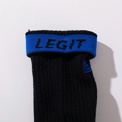 Wbg LEGIT MIDDLE SOCKSiBLACKj \bNX C oXPbg{[ jZbNX LE-SO-01-BLK/BLUE