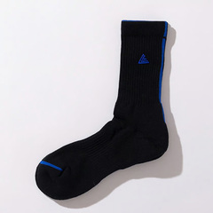 Wbg LEGIT MIDDLE SOCKSiBLACKj \bNX C oXPbg{[ jZbNX LE-SO-01-BLK/BLUE