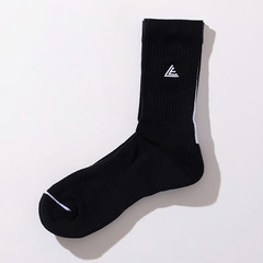 Wbg LEGIT MIDDLE SOCKSiBLACKj \bNX C oXPbg{[ jZbNX LE-SO-01-BLK/WHT