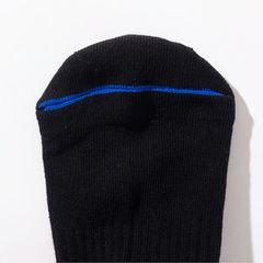 Wbg LEGIT SHORT SOCKSiBLACKj \bNX C oXPbg{[ jZbNX LE-SO-02-BLK/BLUE