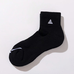 Wbg LEGIT SHORT SOCKSiBLACKj \bNX C oXPbg{[ jZbNX LE-SO-02-BLK/WHT