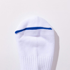 Wbg LEGIT SHORT SOCKSiWHITEj \bNX C oXPbg{[ jZbNX LE-SO-02-WHT/BLUE