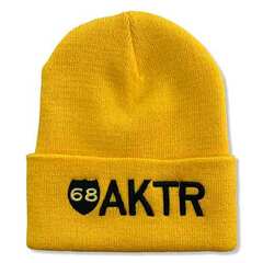 AN^[ AKTR 68xAKTR LOGO KNIT CAP YL Xq oXPbg{[ jZbNX 224-109021-YL