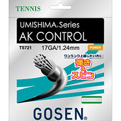 ゴーセン　GOSEN　AK CONTROL 17　テニス　硬式ガット　TS721W