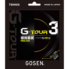 ゴーセン　GOSEN　G-TOUR3 17　テニス　硬式ガット　TSGT31-BK