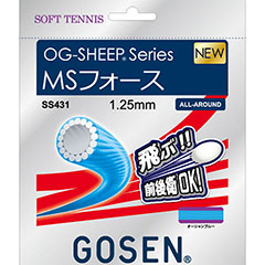ゴーセン　GOSEN　MSフォース　ソフトテニス　ガット　SS431-OBL