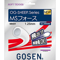 ゴーセン　GOSEN　MSフォース　ソフトテニス　ガット　SS431-PWH