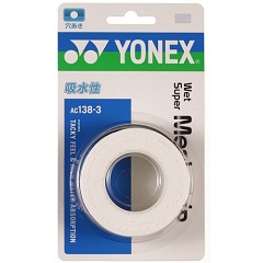 ヨネックス　YONEX　ウェットスーパーメッシュグリップ　(3本入り)　テニス・バドミントン　グリップテープ　AC138-3-011