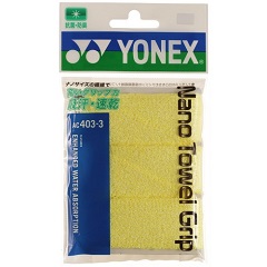 ヨネックス　YONEX　ナノタオルグリップ　(3本入り)　テニス・バドミントン　グリップテープ　AC403-3-004
