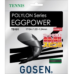 ゴーセン　GOSEN　EGGPOWER 17　テニス　硬式ガット　TS101BK