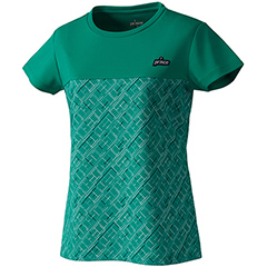 プリンス Prince ゲームシャツ テニスコート柄 半袖 テニス レディース WF1063-085