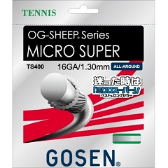 ゴーセン GOSEN MICRO SUPER 16 テニス 硬式ガット TS400W