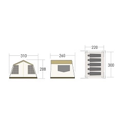 小川テント ogawa tent オーナーロッジ タイプ52R T/C キャンプ用品 テント 2253