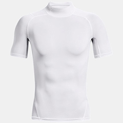 アンダーアーマー UA ヒートギアアーマー コンプレッション モック ショートスリーブ シャツ（メンズ）半袖 1372586-100