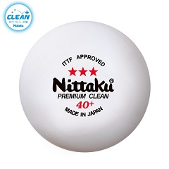 ニッタク Nittaku 3スター プレミアム クリーン 3個入り 卓球 ボール NB-1700