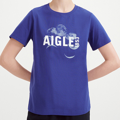 エーグル AIGLE 吸水速乾 ショートスリーブ グラフィックロゴTシャツ