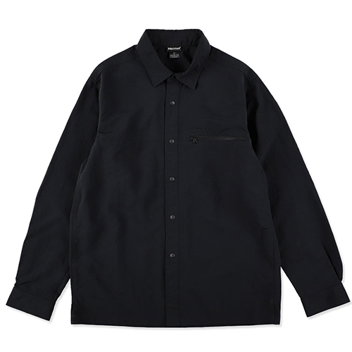 マーモット Marmot Climb Dot Shirt（メンズ）長袖シャツ TSFMS201-BLK