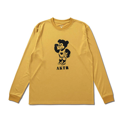 アクター AKTR STENCIL NICK L/S SPORTS TEE メンズ 長袖Tシャツ