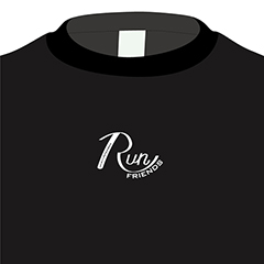 （受注販売）ミツハシオリジナル RUN FRIENDS TEE 1 チャリティTシャツ RFT0001-BLK