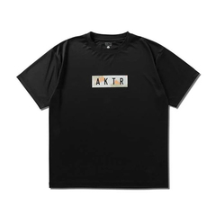 AN^[ AKTR SCRIBBLE BOX LOGO SPORTS TEE oXPbg{[ YEFA 124-018005-bk