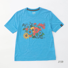 Super Natural X[p[i` W FLOWERS PRINTED TEE x HONAMI TSUBOI tBbglX K  (fB[X) SNWJ10191-J159