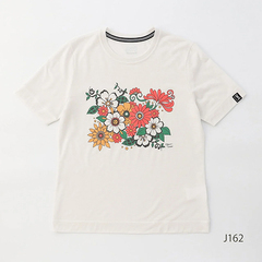 Super Natural X[p[i` W FLOWERS PRINTED TEE x HONAMI TSUBOI tBbglX K  (fB[X) SNWJ10191-J162