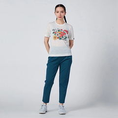 Super Natural X[p[i` W FLOWERS PRINTED TEE x HONAMI TSUBOI tBbglX K  (fB[X) SNWJ10191-J162